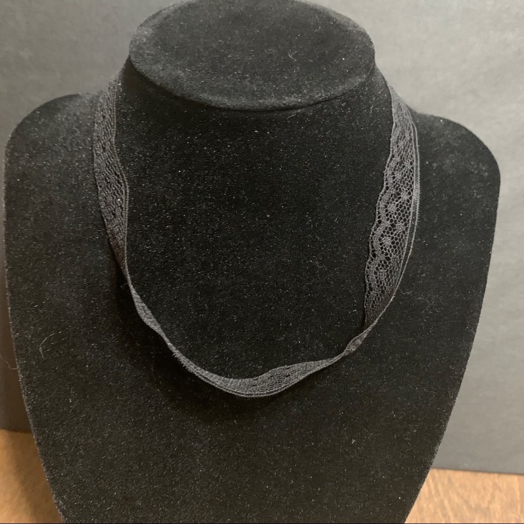 Black Lace Necklace Choker Clasp 16